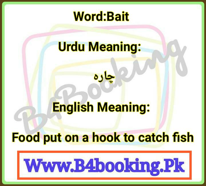 Bait Meanings In English And In Urdu Its Pronunciation
